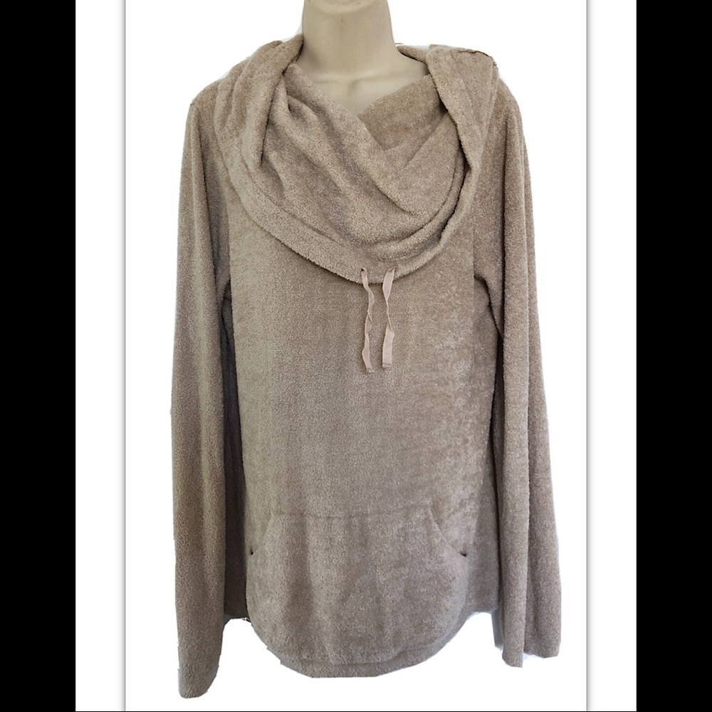 Soft Surroundings Cream Funnel Neck Sweater NEW